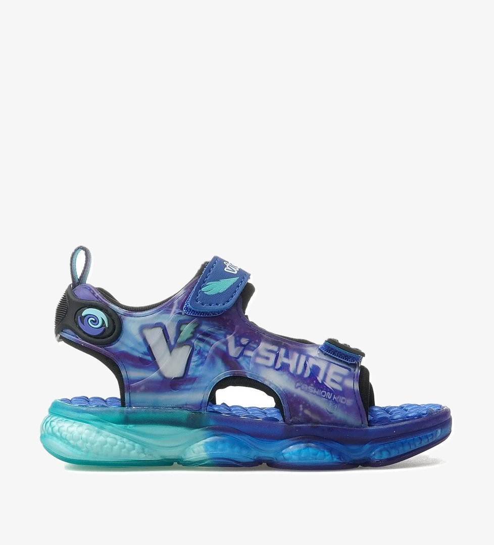 Felipe Erkek Çocuk Işıklı Sandalet 25y 332.255 Be Saks Mavi - Görsel 1