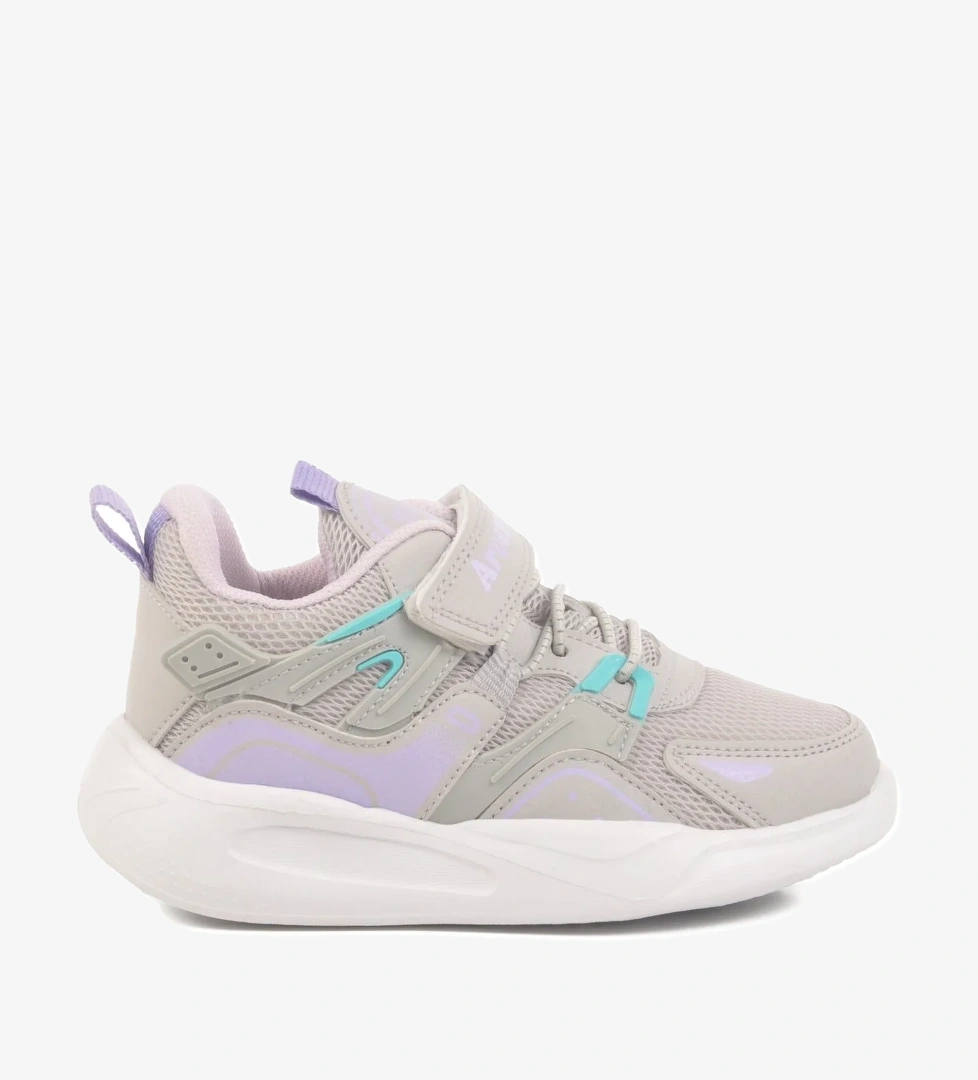 Buz Lila Cırtlı Kız Çocuk Spor Ayakkabı 320 P - Görsel 1