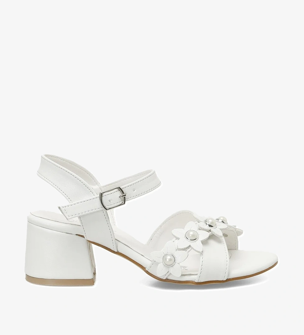 SIMONY F 5FX Beyaz Kız Çocuk Sandalet - Görsel 1