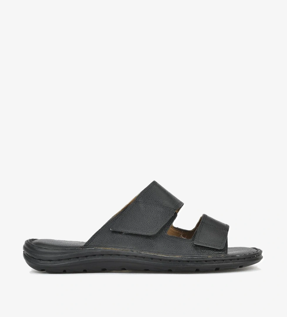 Erkek Hakiki Deri Konfor Terlik 1511052Z0315 Siyah