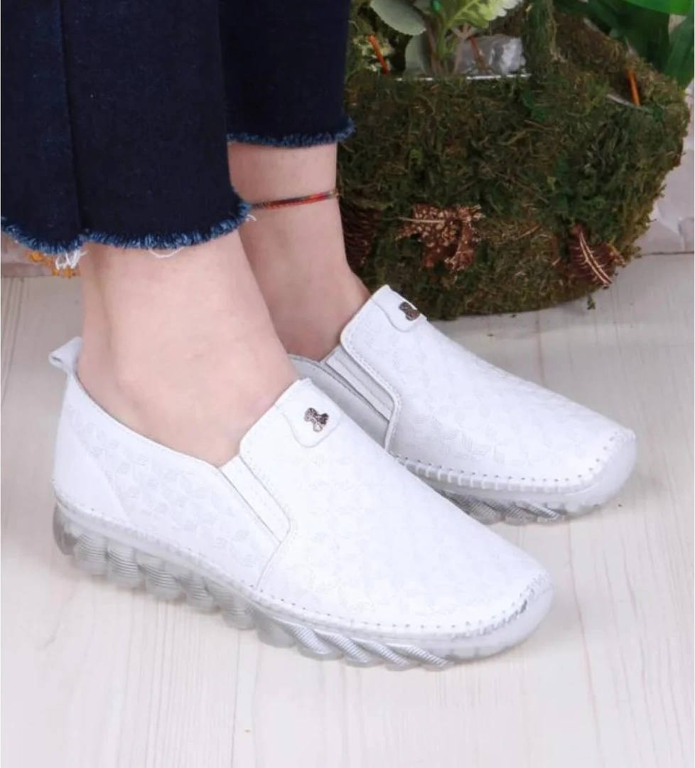 Pisagor Ps-33010 Ortopedik Kadın Günlük Hakiki Deri Ayakkabı