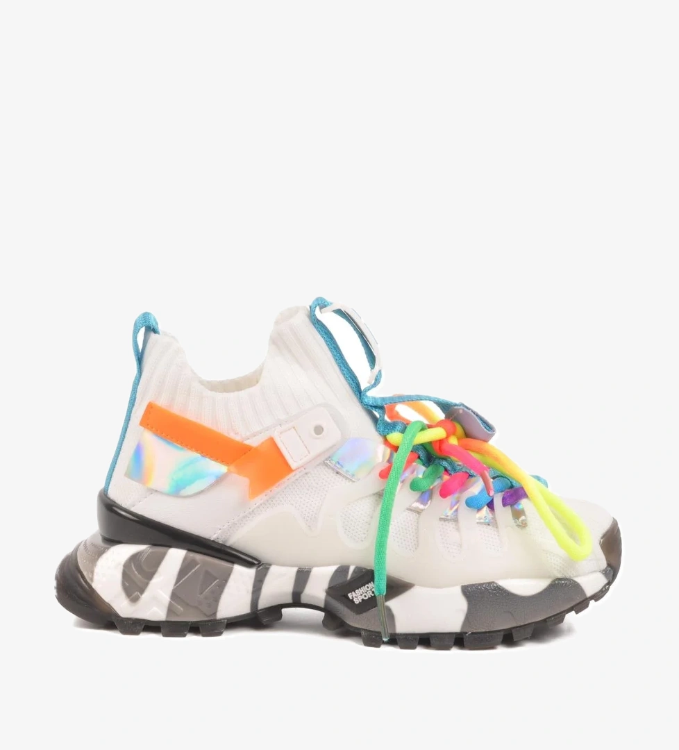 Guja Beyaz Siyah Çocuk Spor Ayakkabı 25y638-1 F model görseli