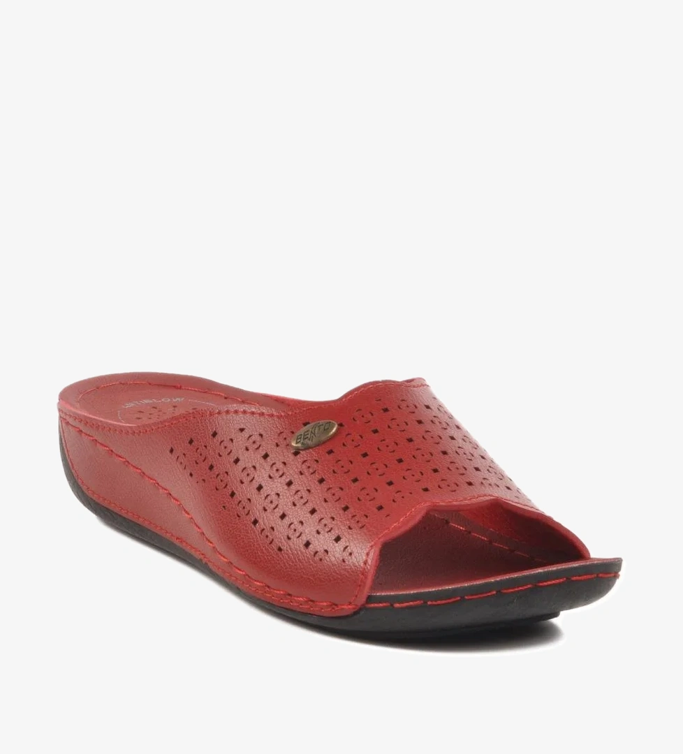 Kırmızı Kadın Terlik Bento 16.007 Z