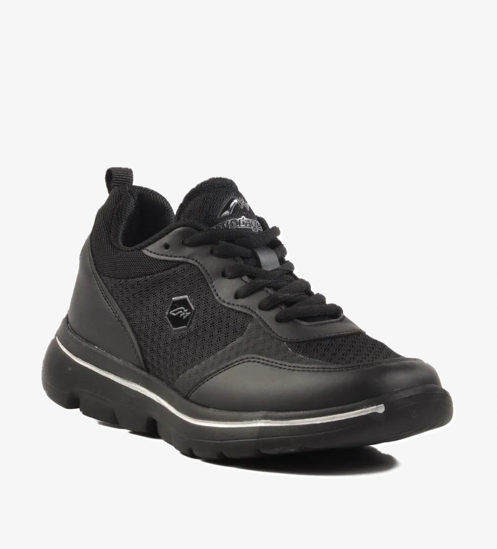 Z-5496 G Siyah-Siyah Hafif Esnek Spor Ayakkabı - Görsel 1