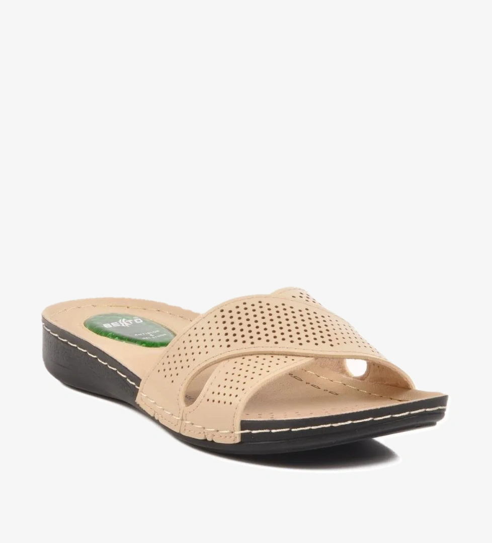 Bej Jel Tabanlı Kadın Terlik Bento 6806 Z