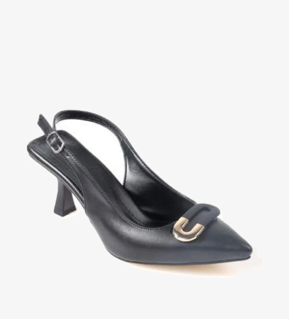 La Pia 02846 6 Cm Topuklu Arkası Arkası Açık Kadın Stiletto Ayakkabı