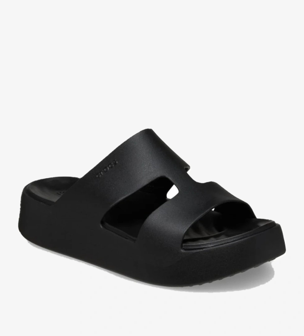 Crocs 209409 Getaway Platform H-Strap Siyah Unisex Terlik model görseli