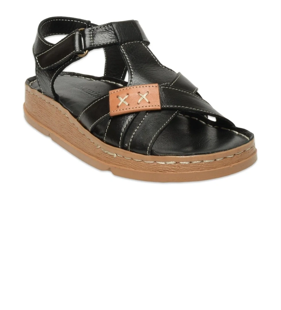 D25Ys-2440 Günlük Siyah Kadın Sandalet