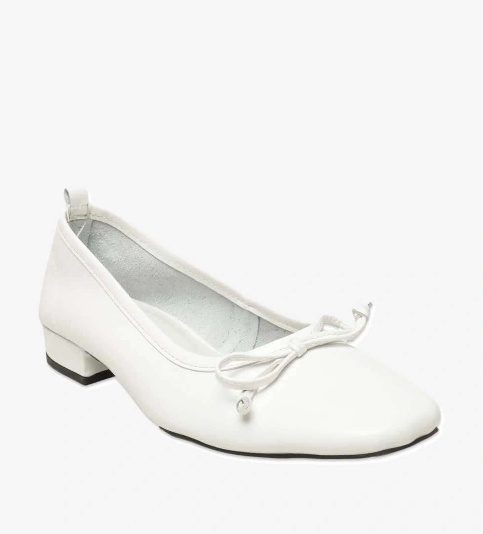 D25Ya-810Z Günlük Beyaz Kadın Babet