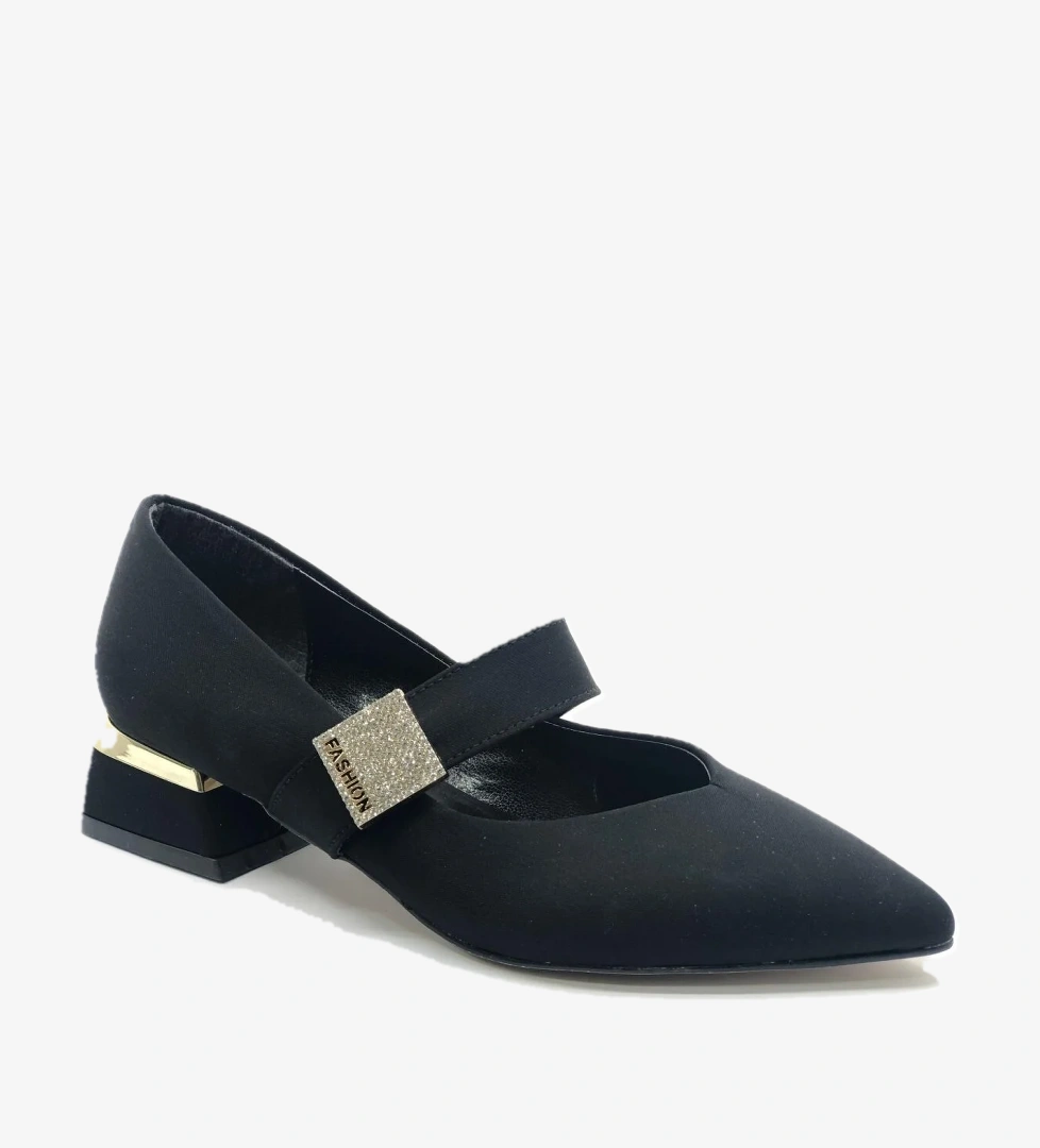 Feles Sivri Burun Toka Detaylı Kadın Topuklu Ayakkabı model görseli