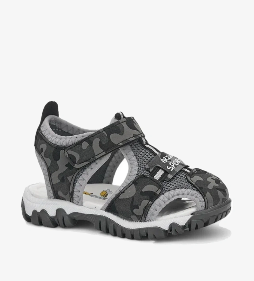 Arzen 03221 Ortopedik Erkek Çocuk Önü Kapalı Sandalet Ayakkabı - Görsel 1