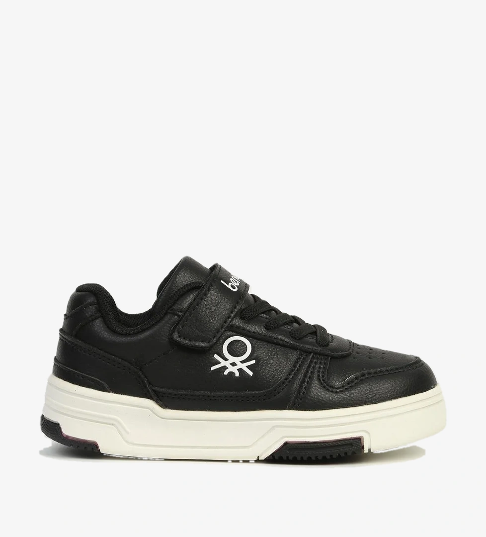 Unisex Siyah Beyaz Çocuk Spor Ayakabı İTHAL BNI-11583