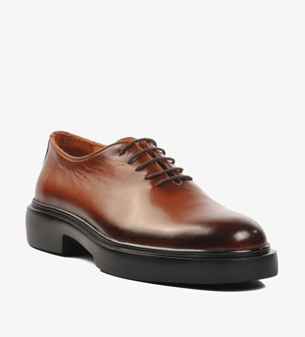 Premium 150 M Taba Hakiki Deri Erkek Klasik Ayakkabı - Görsel 1
