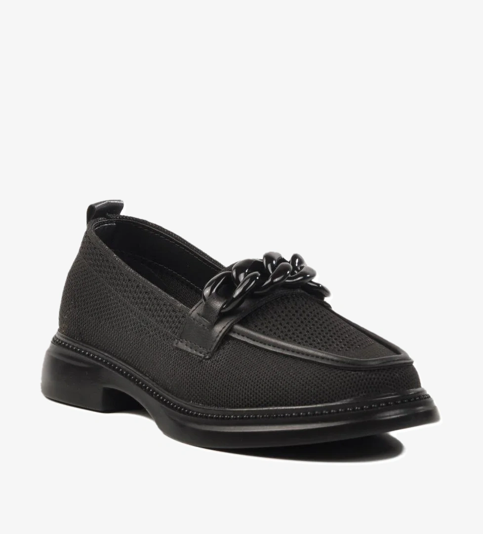 261191 Z Siyah Kadın Triko Günlük Ayakkabı