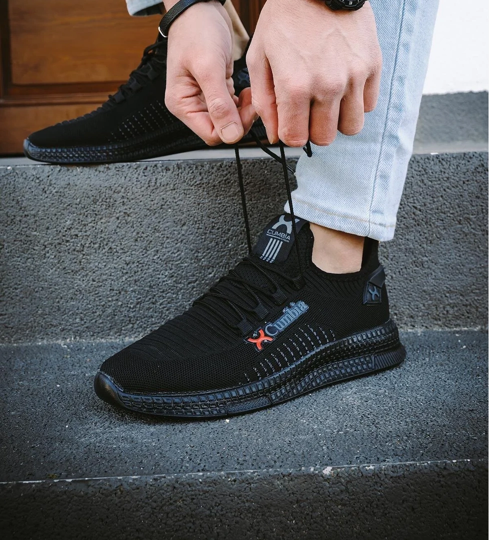 Ayakcenter 382 Cumbia Siyah Erkek Sneaker Spor Ayakkabı model görseli