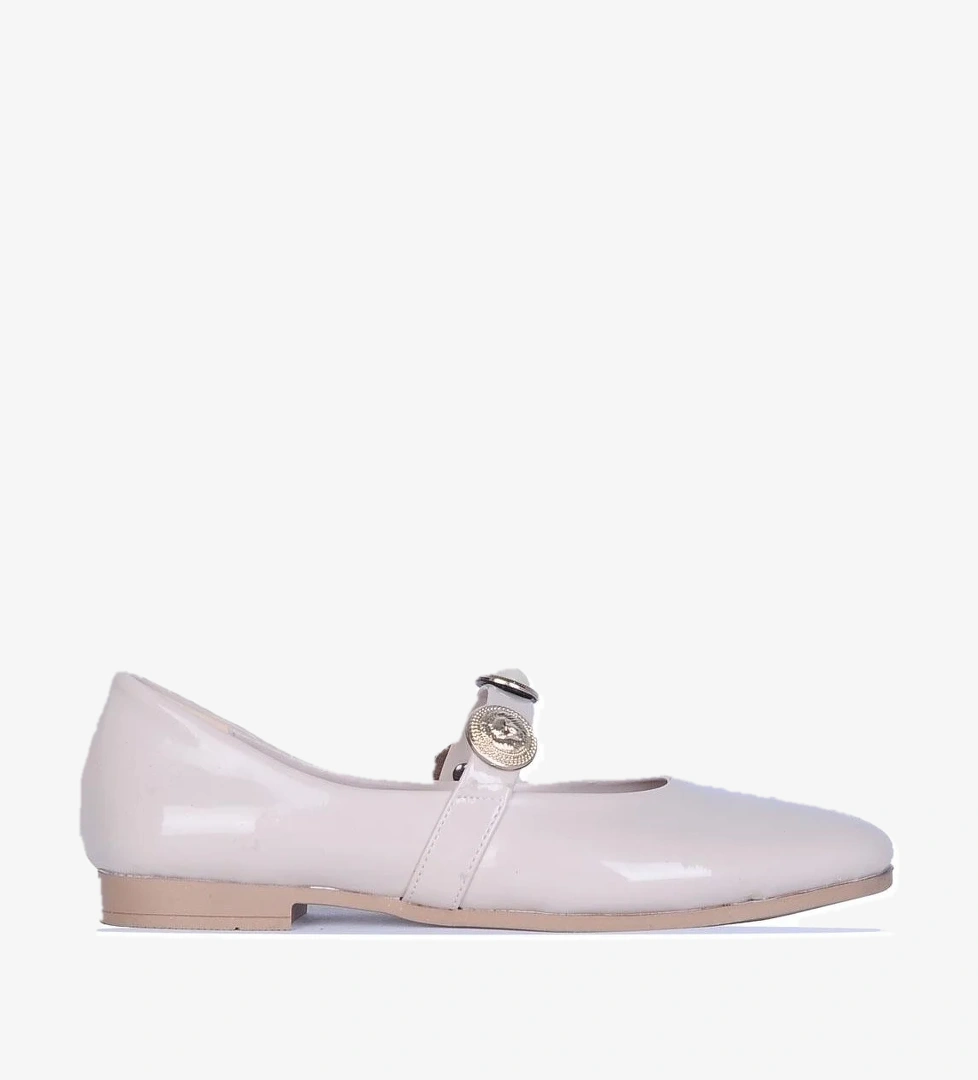 Ayakcenter Hr2 Herbro Krem Rugan Kadın Babet model görseli