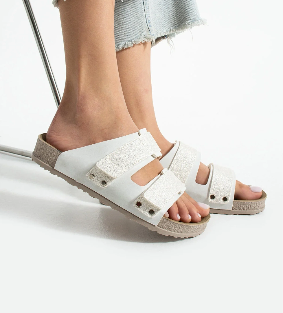 Kristal Anatomik Ortopedik Çift Bantlı Kadın Terlik