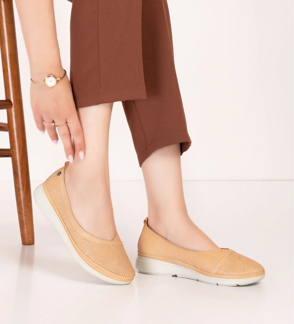 Gondol Hakiki Deri Yazlık Günlük Rahat Babet vtg.401 - Görsel 1