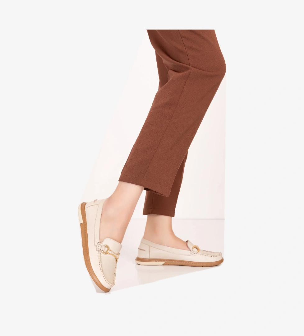 Gondol Kadın Hakiki Deri Günlük Rahat Klasik Ayakkabı hl.24103 - Görsel 1