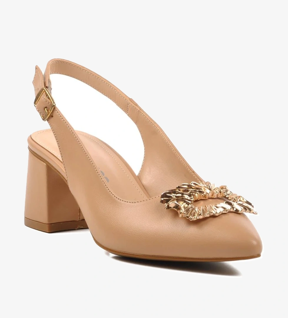 598501 Z Nude Kadın Topuklu Ayakkabı