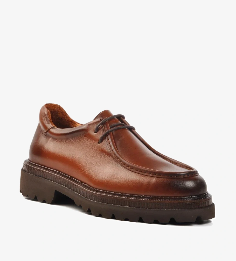 Premium 170 M Taba Hakiki Deri Erkek Günlük Ayakkabı