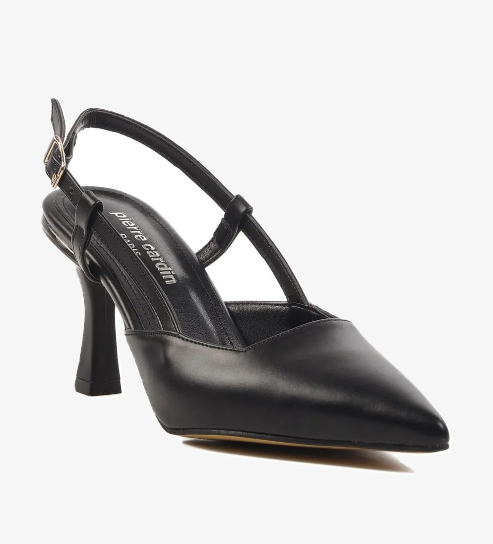 PC-54723 Z Siyah Kadın Abiye Ayakkabı Stiletto