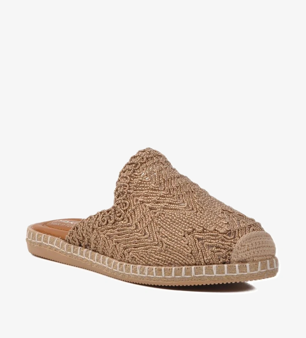 542042 Z Taba Hasır Örgü Kadın Terlik