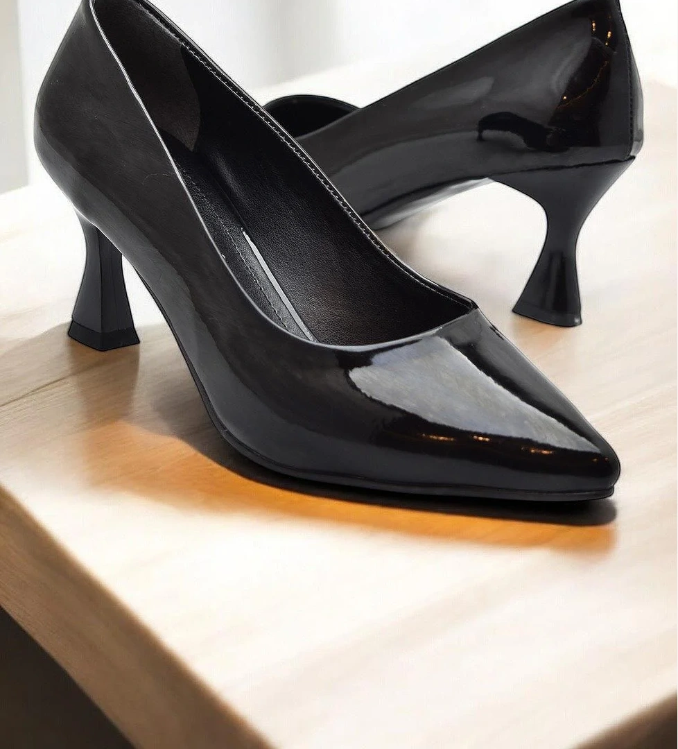 6508 7cm Kadın Topuklu Ayakkabı Stiletto Abiye Düğün Nişan Ayakkabısı - Görsel 1