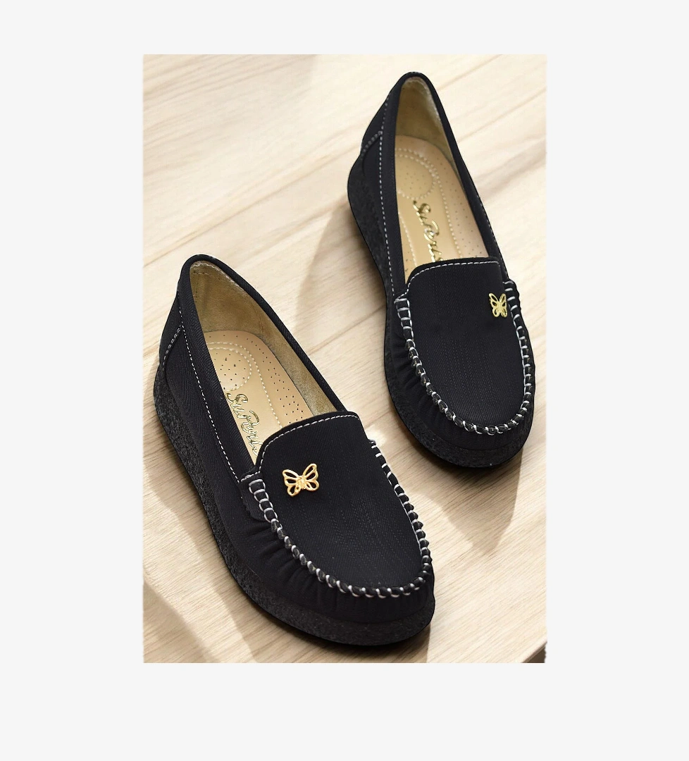 Ispartalılar 395D Rahat Taban Günlük Kadın Ayakkabı Babet Kadın Ayakkabı Kelebek model görseli