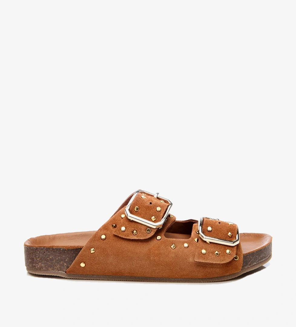 Hotiç Pembe Hotiç Hotiç Süet Kadın Deri Taşlı Terlik