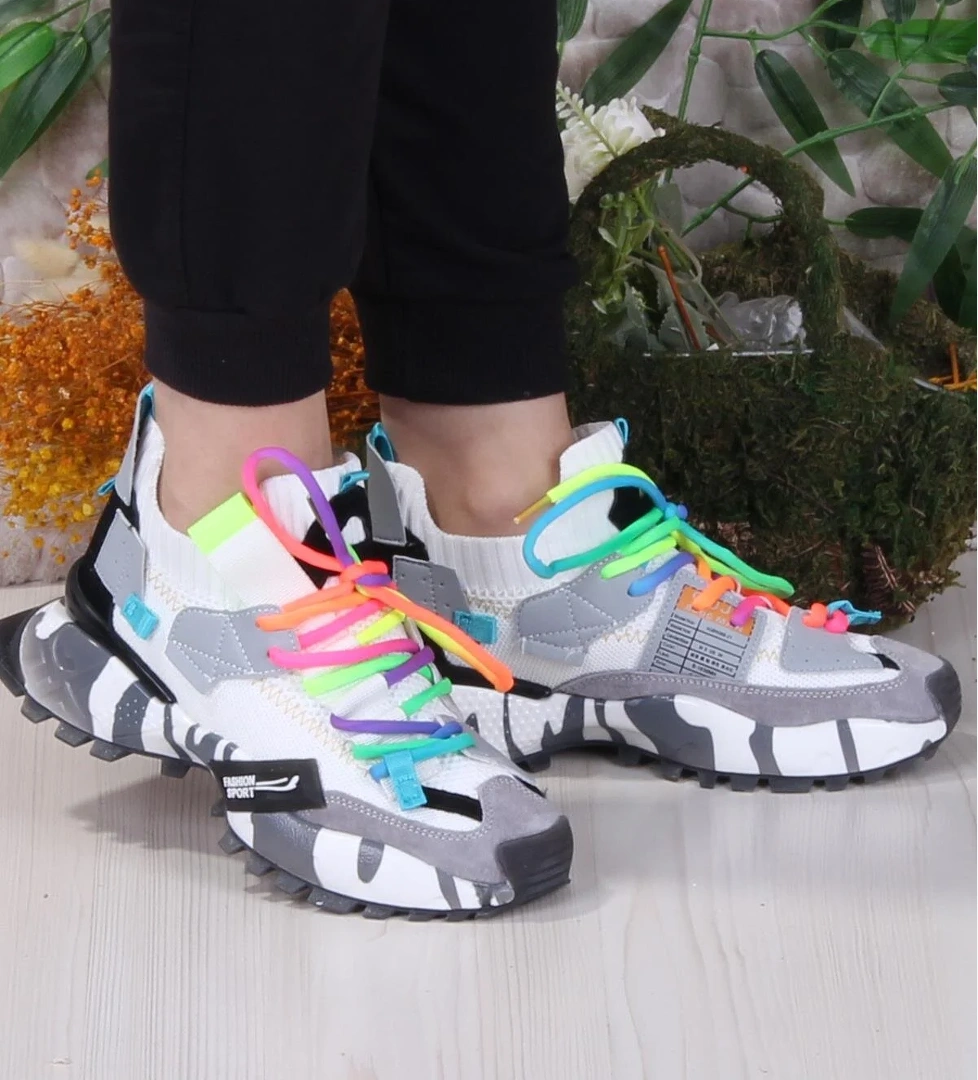 GJ Elanur Rahat Kalın Taban Özel Tasarım Sneaker Kadın Spor Ayakkabı