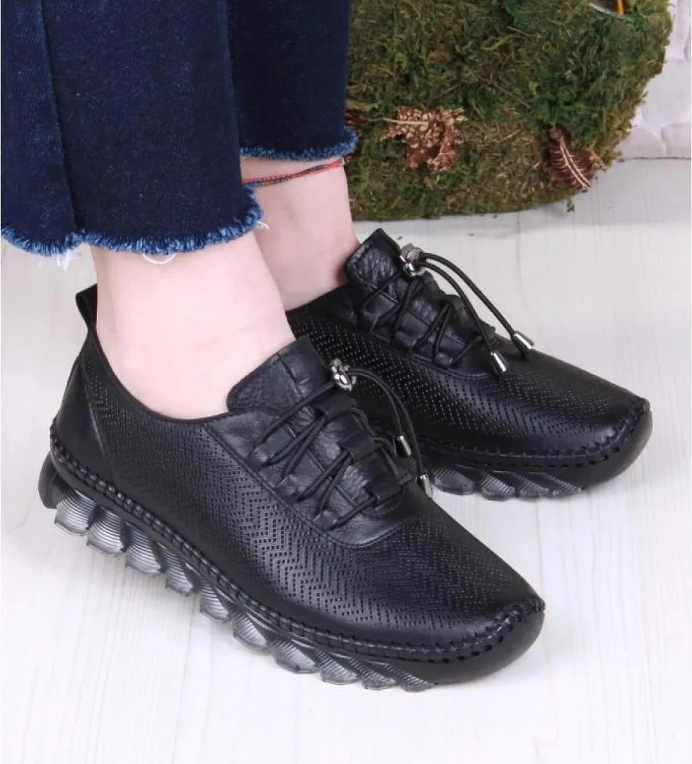 Pisagor Ps-32960 Ortopedik Kadın Günlük Hakiki Deri Ayakkabı