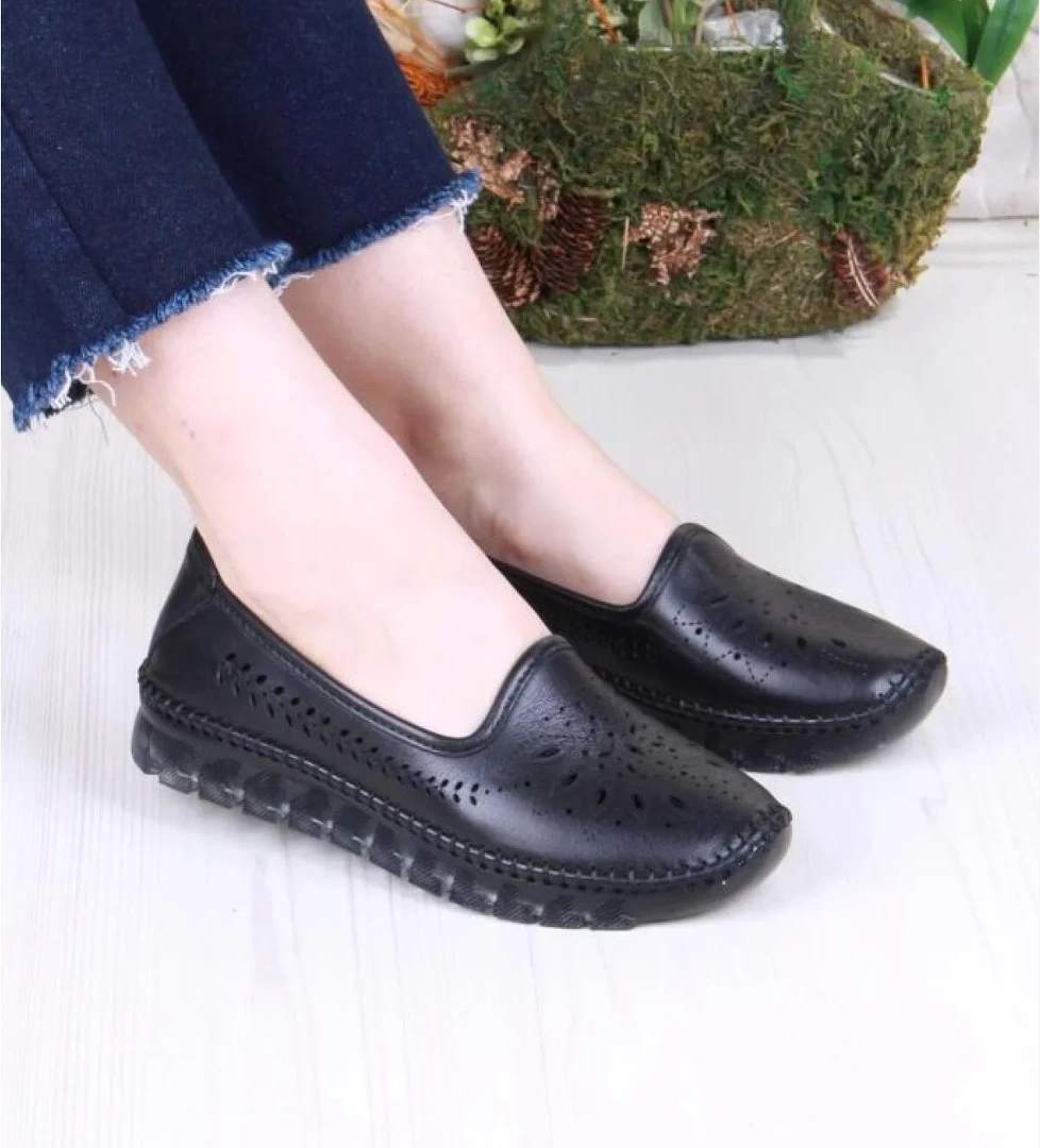 Pisagor Ps-32970 Ortopedik Kadın Günlük Hakiki Deri Ayakkabı