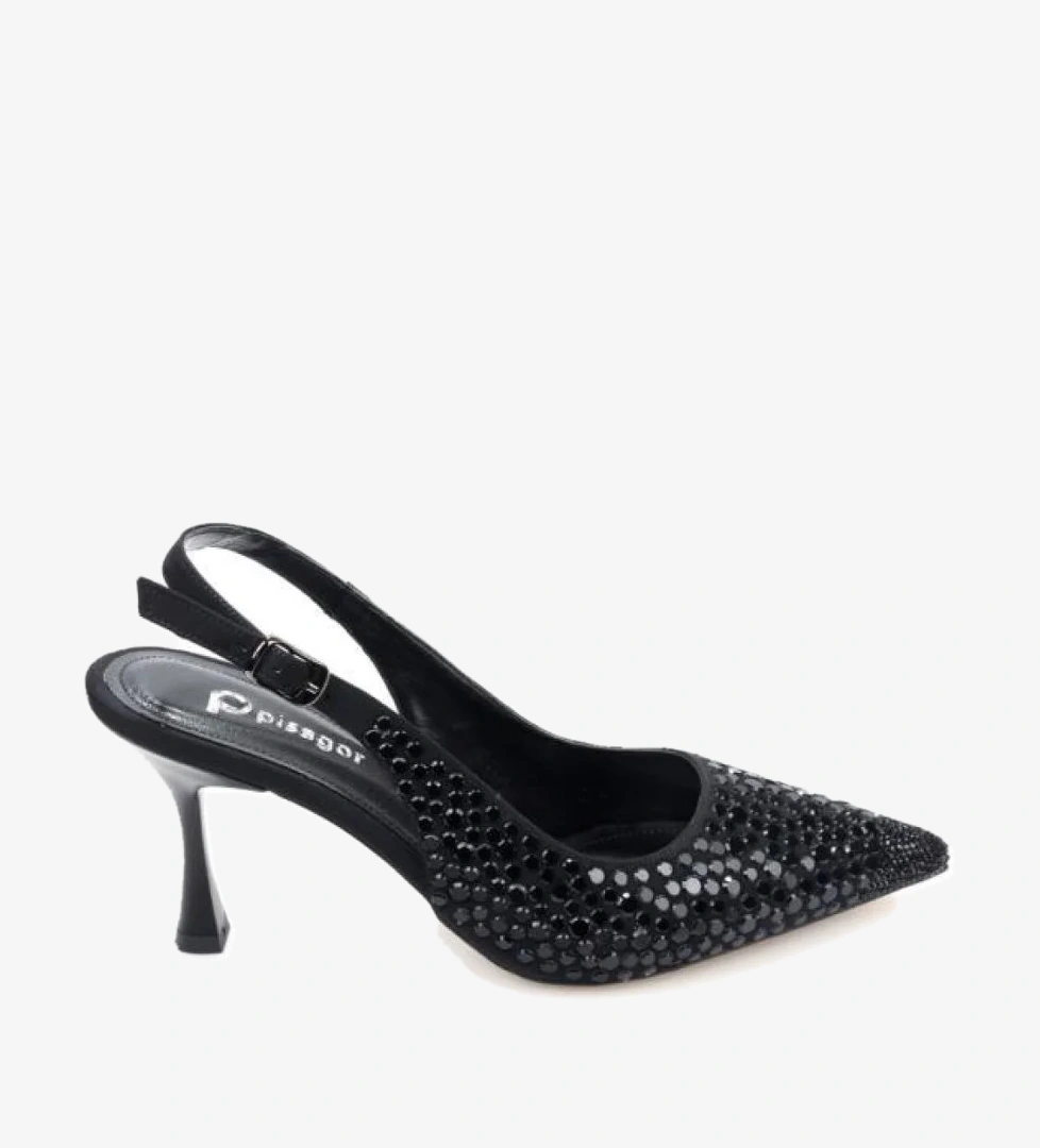 Pisagor Ps-32150 Kadın 7 Cm Arkası Açık Abiye Stiletto Ayakkabı