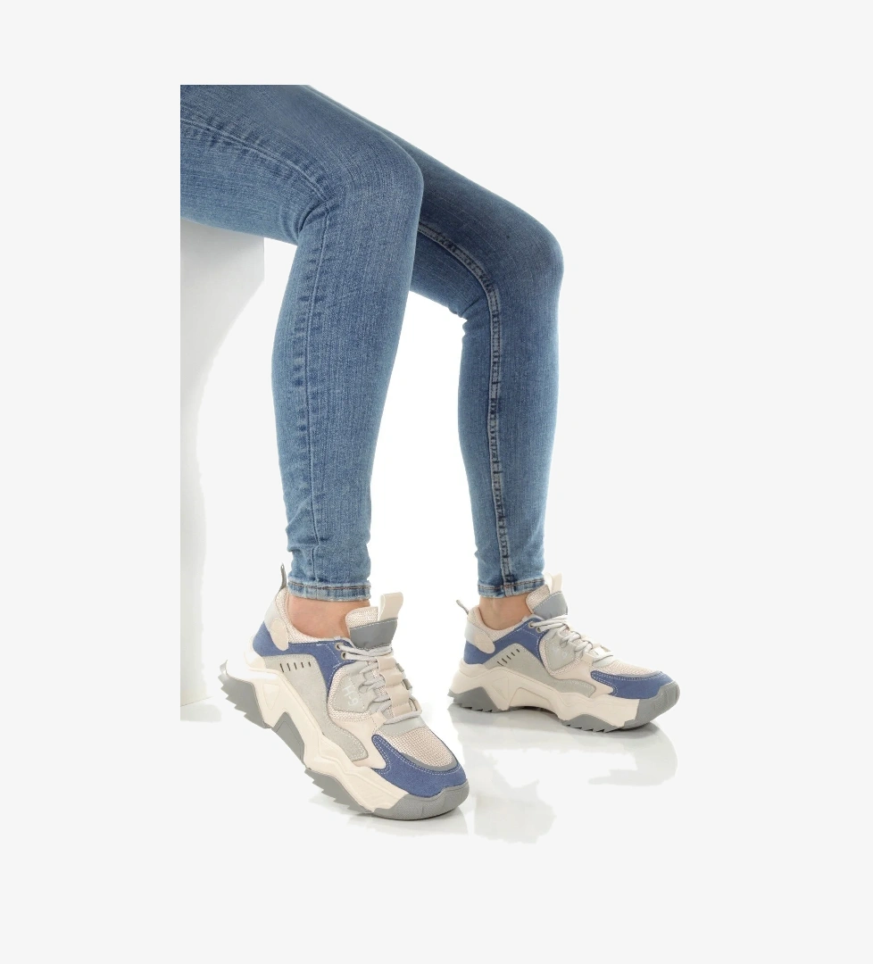 H9 Bebe Mavi Gri Sneaker Günlük Spor Ayakkabı