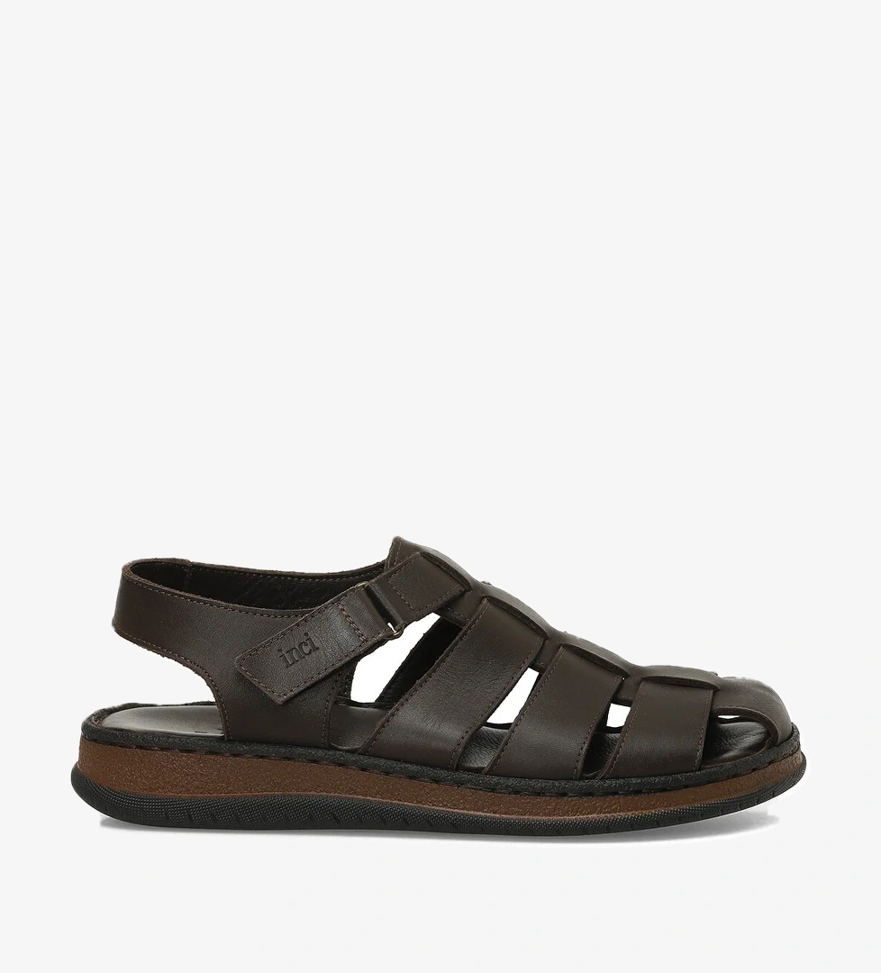 INCI CANDOLA 5FX Kahverengi Erkek Sandalet - Görsel 1