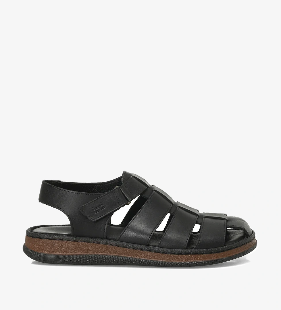 INCI CANDOLA 5FX Siyah Erkek Sandalet - Görsel 1