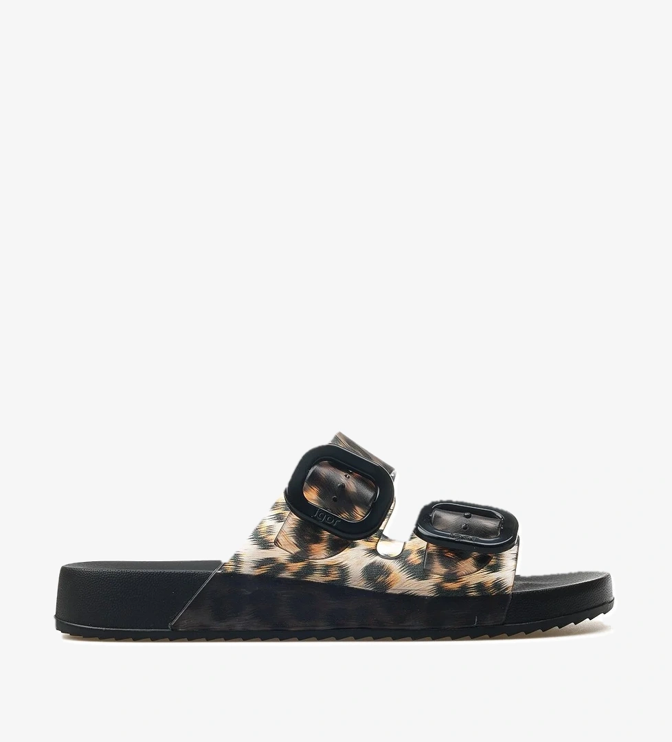 Habana Brıllo Leo Kadın Toka Detaylı Havuz-plaj-günlük Terlik 25y S10336 Siyah - Görsel 1