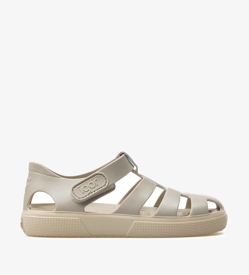 Bay Unısex Kaymaz Taban Çocuk Günlük Sandalet 25y S10340 Kemik - Görsel 1