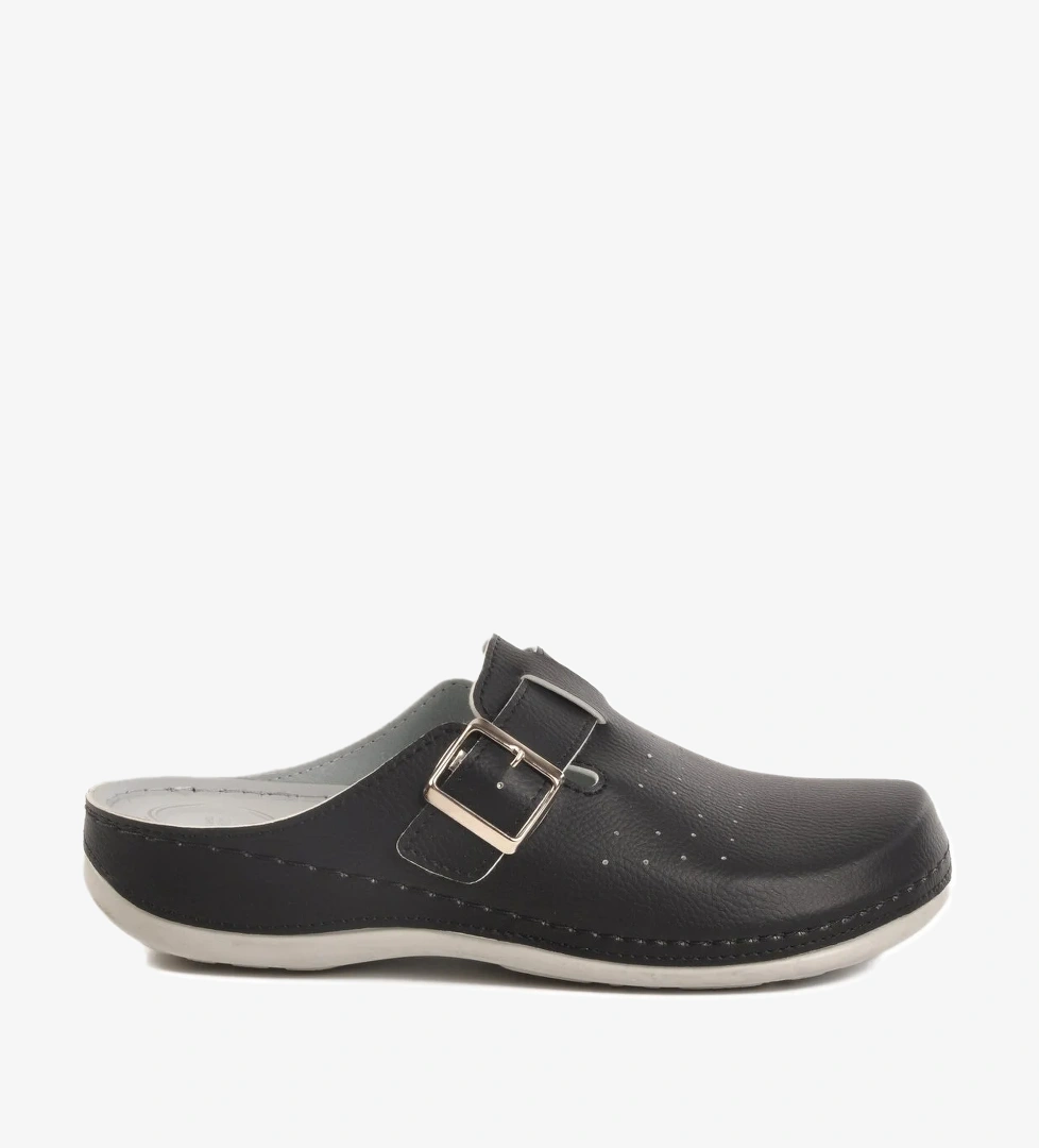 A Spor Aspor Siyah Beyaz Anatomik Erkek Sabo Terlik model görseli