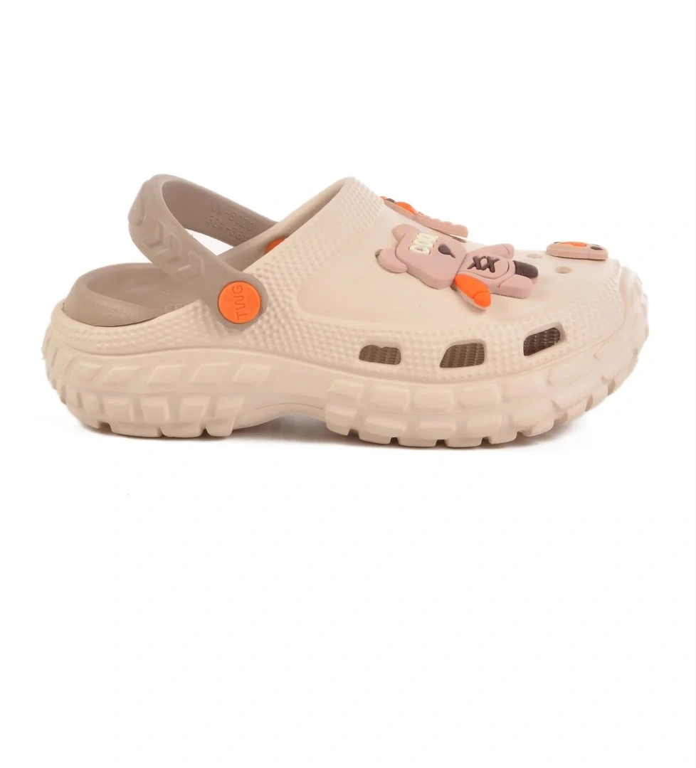 Ekru Eva Hafif Kız Çocuk Sabo Terlik 960 P-F