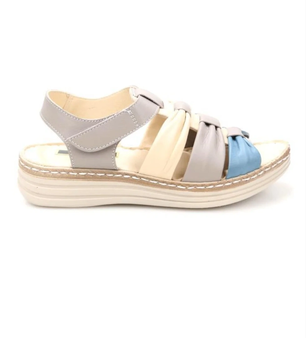 Pisagor Ps-327000 Kadın Ortopedik Deri Sandalet