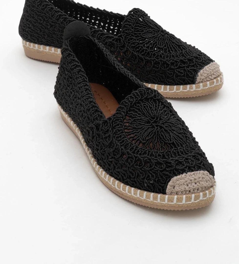 Ccway Kadın Örgü Model Babet SİYAH model görseli