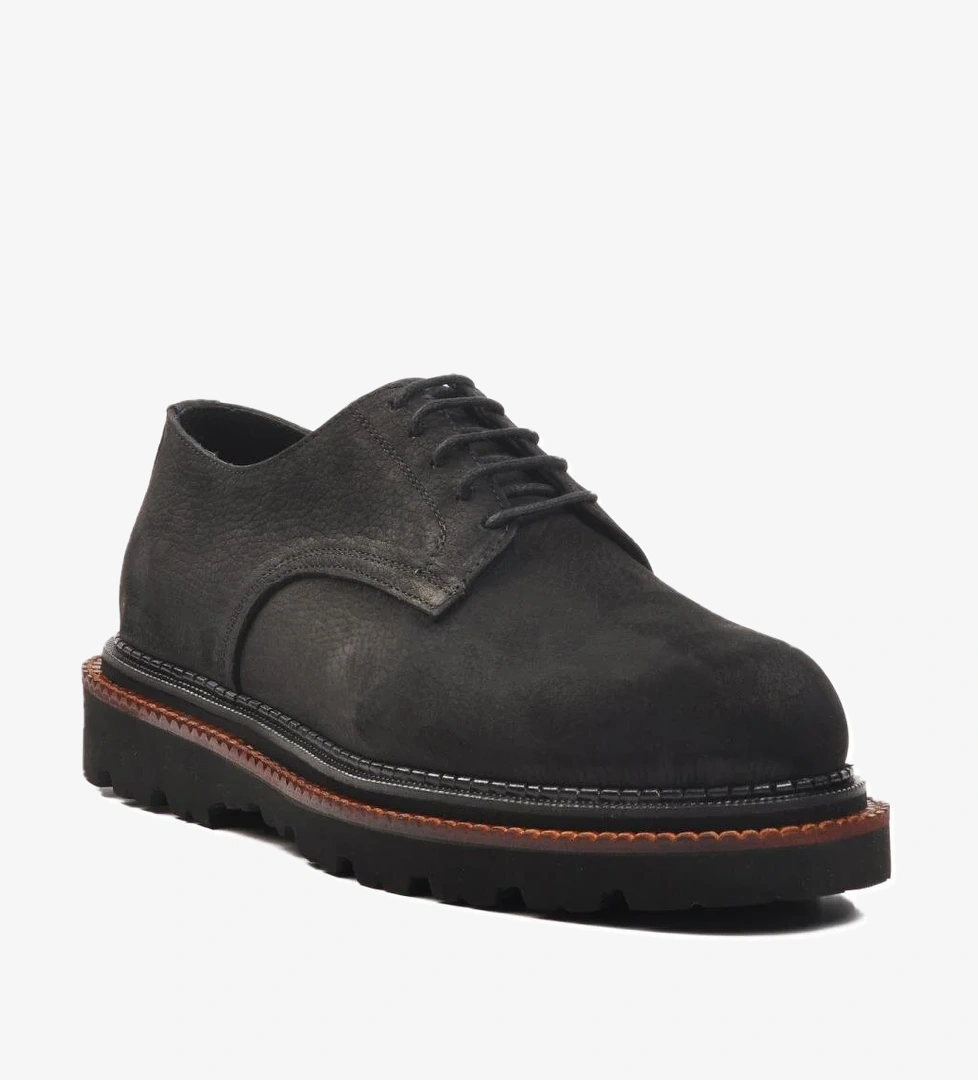 Premium 2130 M Siyah Nubuk Hakiki Deri Erkek Günlük Ayakkabı - Görsel 1