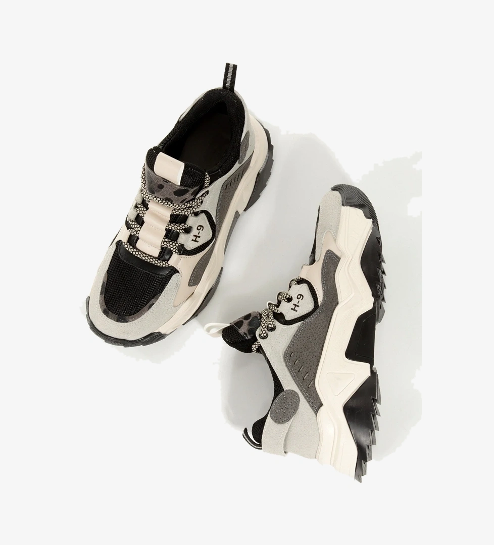 Modabuymuş H9 Sneaker Gri Günlük Spor Ayakkabı model görseli