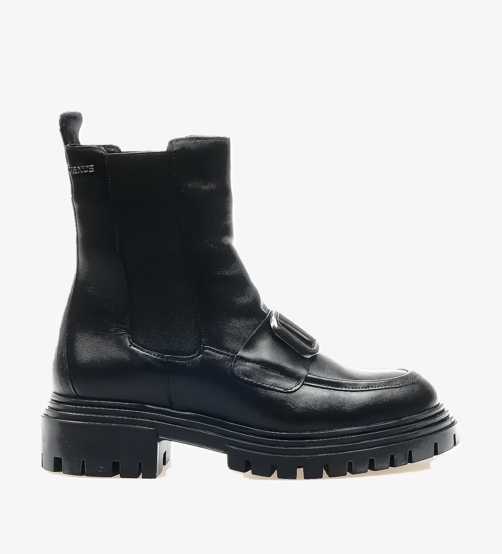 Venüs Kadın Hakiki Deri Toka Detaylı Loafer Günlük Bot (36-40) 24k 2253802k Z Siyah model görseli