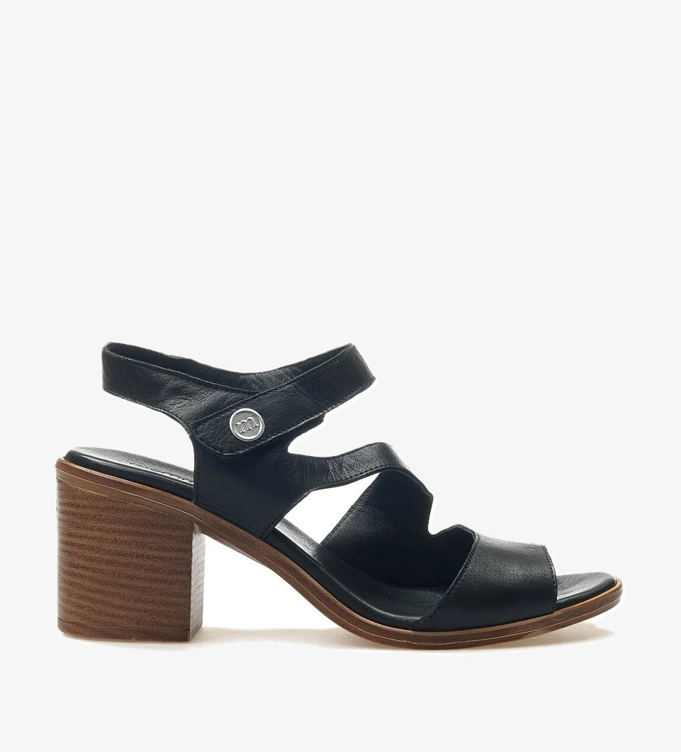 Mammamia Kadın Hakiki Deri Topuklu Günlük Sandalet 25y D25ys-2895 Z Siyah model görseli