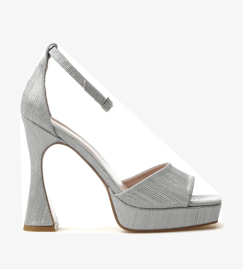 Kadın Yüksek Topuklu Ayakkabı 25y Ykşk-8188 Z Gümüş