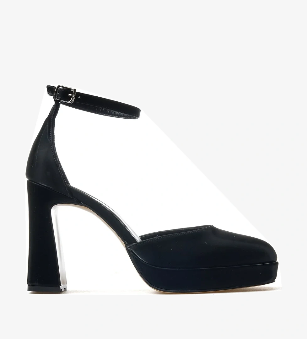 Kadın Platform Topuklu Ayakkabı 25y Ykş.8391 Z Siyah - Görsel 1