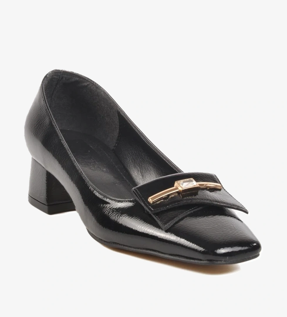 Ayakmod Siyah Kırışık Tekstil Kadın Günlük Ayakkabı 704685 Z model görseli